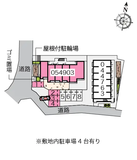 ★手数料０円★日野市日野本町　月極駐車場（LP）